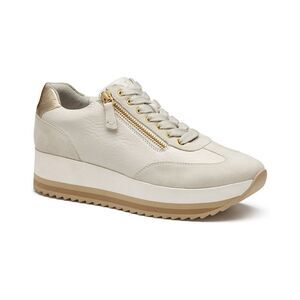Johnston & Murphy Gracie Leather & Suede Sneaker, White